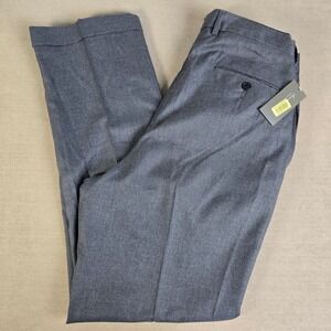 Daniel Cremieux Signature Collection Mens Dress Pants Grey Check Plaid 38x32 NEW